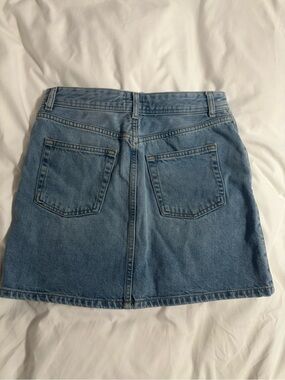Light Wash Denim Mini Skirt - Women